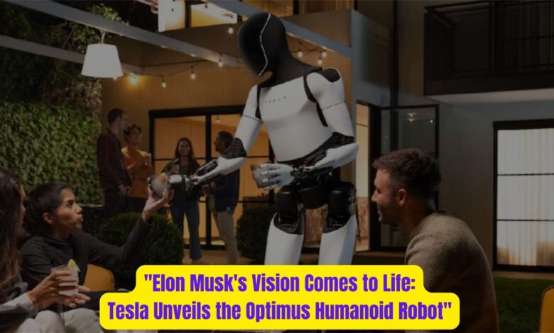 "Elon Musk's Vision Comes to Life: Tesla Unveils the Optimus Humanoid Robot" 1 Elon Musks Vision Comes to Life Tesla Unveils the Optimus Humanoid Robot