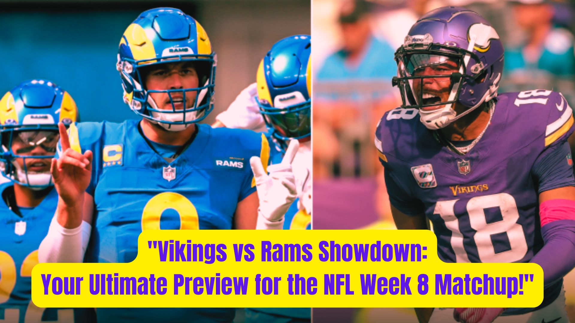 Vikings vs Rams Showdown Your Ultimate Preview for the NFL Week 8 Matchup 2